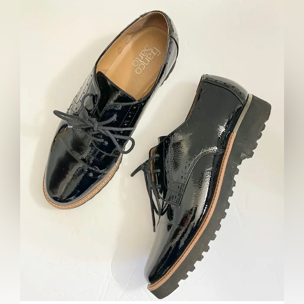 FINAL PRICE NEW Franco Sarto Women's Black and Tan Oxfords